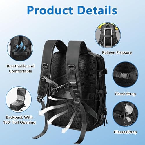 Sideroly Vacuum Backpack Travel Bag, Compression Backpack with Pump — view 4