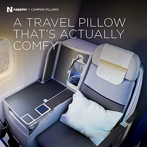 Nappler Small Shredded Memory Foam Pillow for Travel and Camping - Compressible Medium Firm Bed Pillow, Contoured Support, Breathable Cover, Machine Washable, Ideal Backpacking, Airplane and Car — view 4