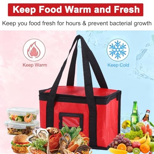 YZDZSW Large Food Delivery Bag 43 cm, 40L Insulated Cooler Bag — view 4