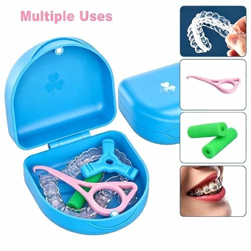 ARGOMAX Slim Retainer Case with Magnetic Closure, Sky Blue — view 4