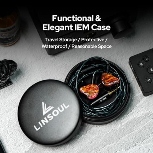 Linsoul Mini Portable Aluminum Storage Earphone Case, Water Resistant — view 6