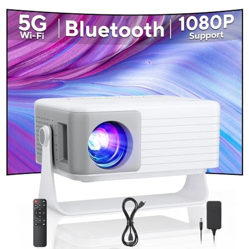 Mini Projector, AKIYO 2026 Upgraded O1 WiFi Projector 1080P with Bluetooth