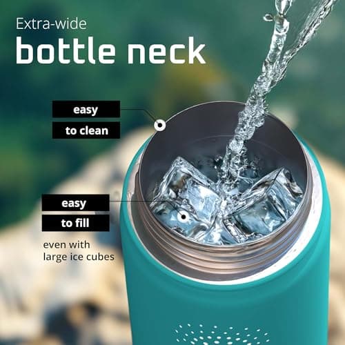 ACTIVE FLASK Water Bottle Stainless Steel + Straw (3 Lids): 1L 700ml 500ml — view 5