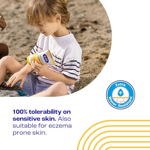 E45 Kids & Baby Sun Lotion for Sensitive Skin SPF 50+. Face & Body Gentle Sun Cream with UVA & UVB Protection with Avocado Oil. For Dry Sensitive Skin and Eczema Prone Skin -180 ml — view 3