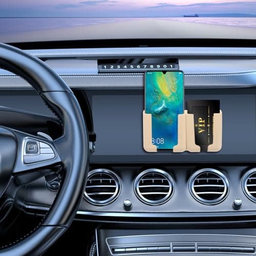 Hemobllo Beige Plastic Phone Holder with Adjustable Angle Car Dashboard — view 6
