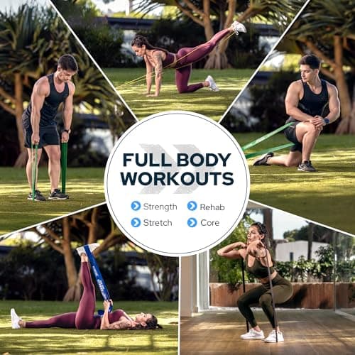 2–10 kg Yellow Pull Up Resistance Band - Pull Up Assistance Bands for Men & Women – Long Exercise Band for Home & Gym - Assisted Fitness Band for Workout, Calisthenics, Mob, Stretch & Physio Therapy — view 2