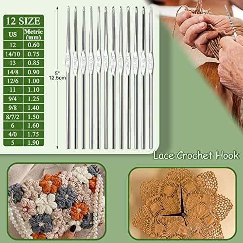 Coopay Crochet Set, Crochet Kits for Beginners Adults With Wool and Pattern, Knitting Starter Kit for Adults Kids, Starter Crochet Kit, Best Crochet Kits for Beginners Kids, Knitting Set — view 5