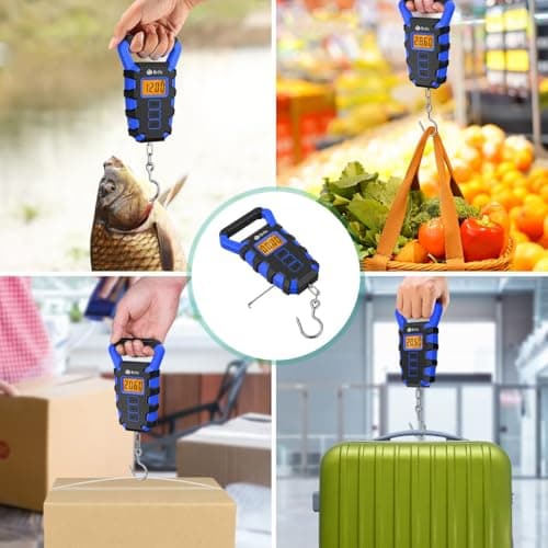 ORIA Digital Fishing Scale, 50kg Hanging Luggage Scale with Tape Measure — view 2