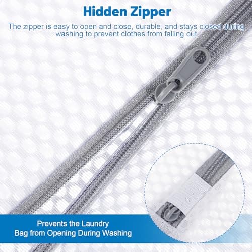 Dntorx 3 PCS Durable Honeycomb Mesh For Delicates, Reusable 12inx16in — view 4