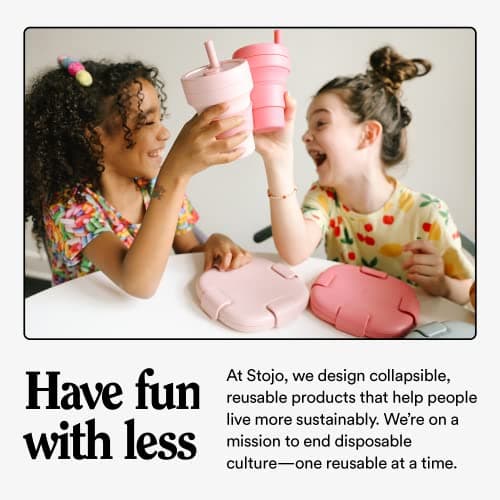 Stojo Collapsible Pocket Size Travel Cup - Portable - For Hot/Cold Drinks - With Lid - 8oz / 237ml - Sage Green — view 6