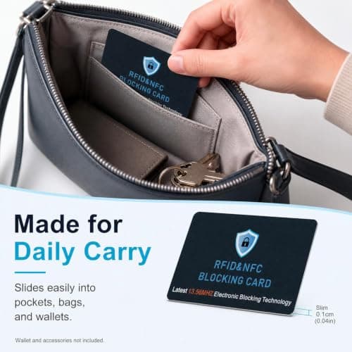 aieieii 8Pcs RFID Blocking Card, Credit Card Protector, Durable NFC Blocker — view 3