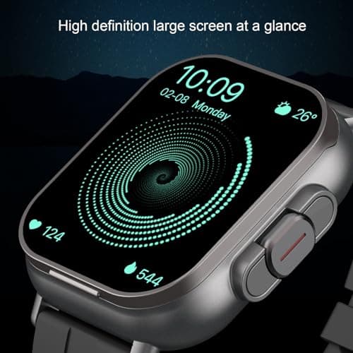 YUKERMARB 2 in 1 Smart Watch with Earbuds, 2.01 Inch Screen Smartwatch Wireless Headset Fitness Tracker Watch for Android for iOS — view 3