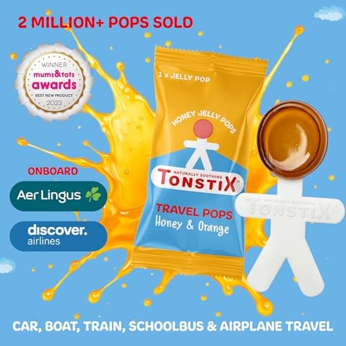 Tonstix Travel Pops for Kids - Pack of 8 Natural Travel Sickness Lollipops, Anti Nausea Relief for Car, Plane, Boat & Sea Travel, All Natural Non-Drowsy Alternative to Travel Sickness Tablets & Bands — view 4