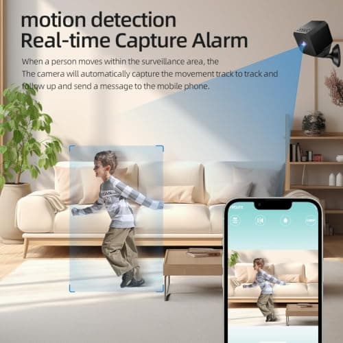 SHENMEILA 1080P HD Wireless WiFi Camera, Security Camera, Mini Security Camera with Night Vision, HD Portable WIFI Camera, Intelligent Motion Detection, App Controlled, Indoor Camera — view 6
