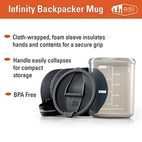 GSI Outdoors 75285 Infinity Backpacker Mug Black — view 3