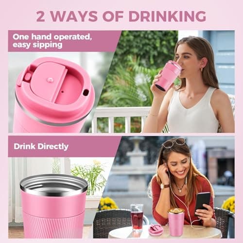KANGSIT Travel Mug, Insulated Coffee Cup, 380ml — view 6