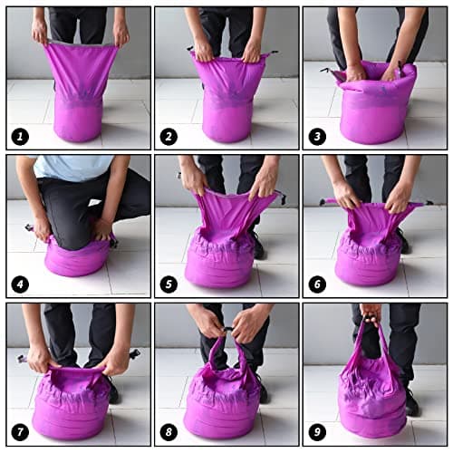 Desoto 2 Pcs Dry Bags Waterproof Dry Sack Boat Dry Bag Set (20L Purple) — view 6