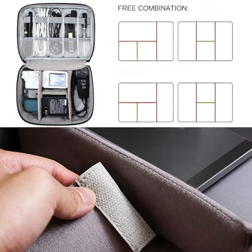Seekjoy Double Layer Extra Large Portable Travel Cable Organiser Bag — view 6