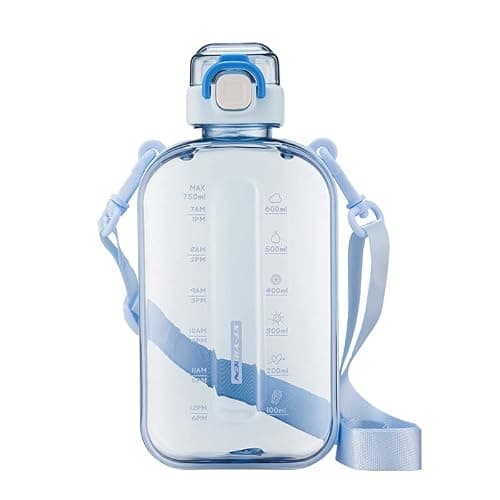 DSYSC Sports Water Bottle 750ml, Leakproof Drinks Bottle, Gym Water Bottle, Waterbottle with Healthy Material for Travel Picnic Camping Hiking (Blue) — view 2