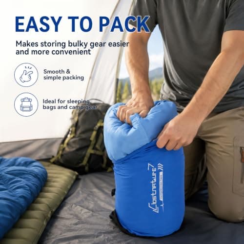 Clostnature Sleeping Bag Compression Sack - Nylon Sleeping Bag Storage Bag — view 6
