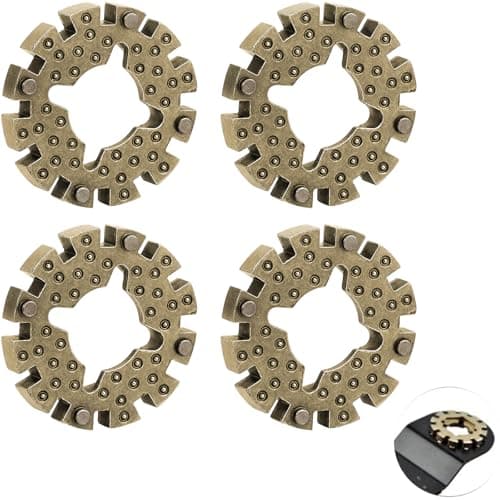 Guttiuaa 4 Pcs Universal Oscillating Saw Blade Adapter, Metal Adapter Compatible with Most Oscillating Multi-Tools for DIY Projects and Woodworking
