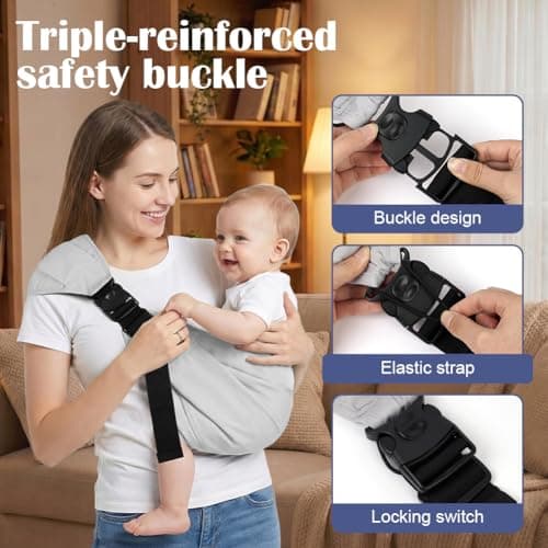 AYESY Baby Carrier, Adjustable Sling for Newborn Up to 3-24 Months — view 4