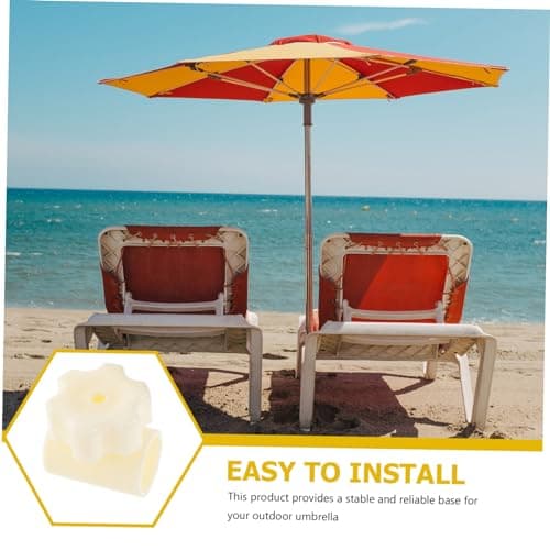 Abaodam Table Umbrella Hole Plug Plastic White Stable Base Connector — view 2