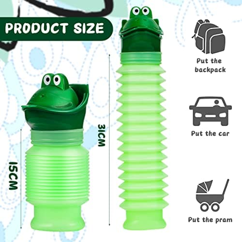 LAOJU Emergency Urinal Portable Urine Bottle Bag 600ML Shrinkable Pee Bottle Reusable Camping Travel Car Portable Toilet Potty — view 2