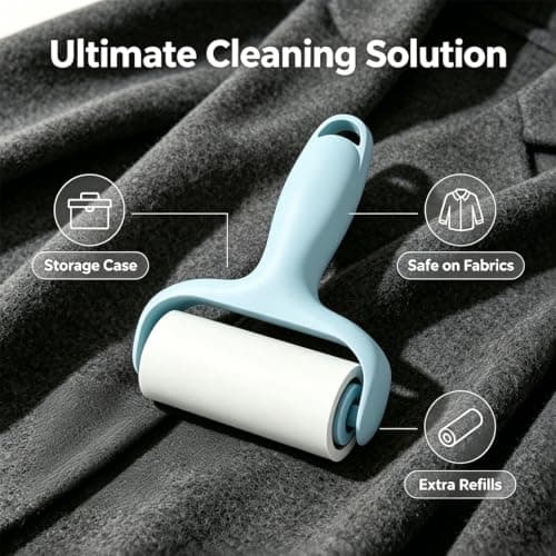 Ehuixinsheng Mini Lint Roller Set,Travel Lint Roller 2 Refill(Blue) — view 5