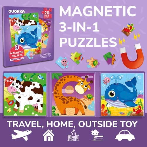 Magnetic Puzzles for 2 3 Year Olds - Travel Games for Kids 3-5 — view 2