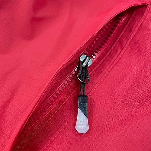 Blu Apparel Mens Waterproof Rain Jacket Premium Branded Walking Hiking Everyday wear Jacket Windproof (UK, Alpha, M, Regular, Regular, Red) — view 4