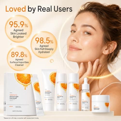 Vitamin C Skincare Set for Radiance & Brightening, 6Pcs Travel-Size — view 6