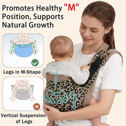 Baby Carrier for Hands-Fre, Ergonomic Sling, 3 Carry Positions, Lightweight — view 6