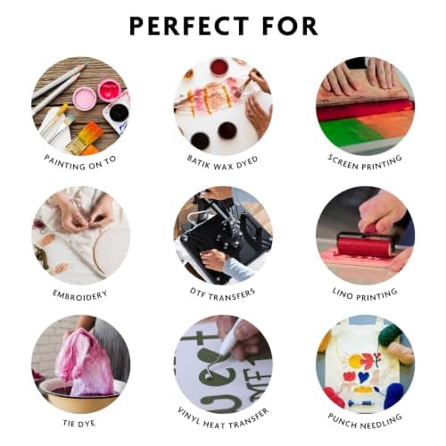 Cotton Canvas Tote Bags, Bulk Pack of 10 100% Natural Cotton Blank Shopping Bags for Printing, Crafting & Personalisation, Reusable Eco-Friendly Tote Bags with Long Handles (38 x 42cm, 110gsm) — view 2