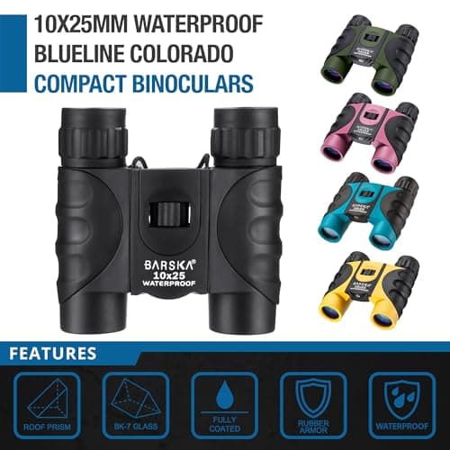 Barska BA-AB12418 Waterproof Binocular - Pink/Black,10x25mm — view 2