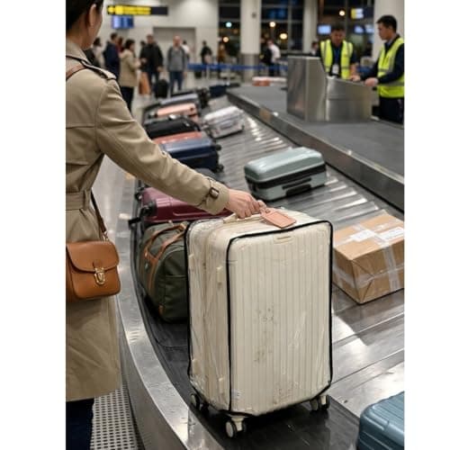 CHENMAHUA Suitcase Cover Luggage Cover Suitcase Protector Clear Suitcase Covers Protectors Suitable for Travel, Business Trips, and Other Harsh Environments to Protect Your Luggage (22 inch) — view 2