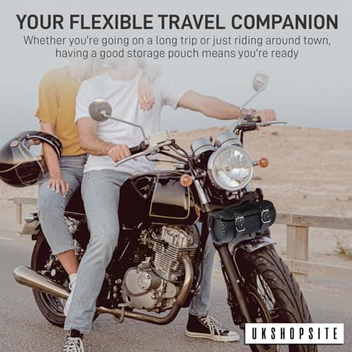 ukshopsite Motorcycle Motorbike Genuine Leather Tool Roll Saddle Bag TR1 — view 5