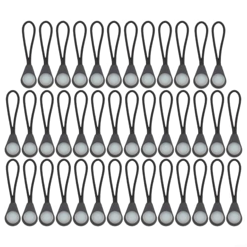 Gdfnmogo Glow in Dark Zipper Pulls Luminous Replacement Tabs for Camping Tent Backpack Luggage Repair Kit Night Hiking Gear 40 Pack