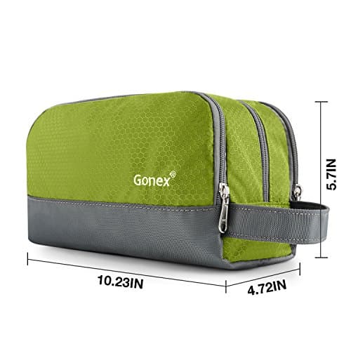 Gonex Men's Toiletry Bag, Water-Resistant Nylon Travel Wash Shower Bag — view 3