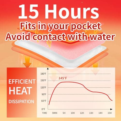 100 Pack Hand Warmers Disposable - Up to 15 Hours of Heat - Super Long Lasting Air Activated Warmers, All Natural & Portable for Body, Hands & Toes - Odorless Hot Warmer Gifts for Winter Work — view 2