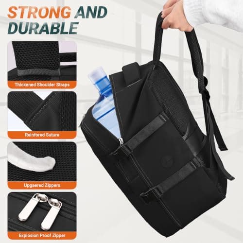 xlodea for Ryanair Cabin Bags 40x30x20 Underseat Cabin Bag Carry-ons Hand Luggage Bag Waterproof Travel Backpack Cabin Size Ryanair Backpack with USB Charging Port, Anti Theft Pocket, Trolly Sleeve — view 6
