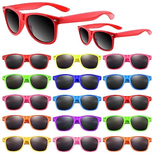 Bouiexye 20 Pack Sunglasses for Birthday, Summer Beach Pool Party Favors and Supplies