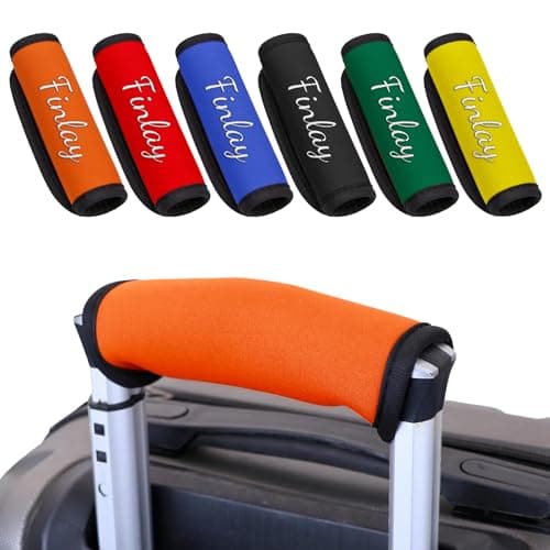 Personalised Luggage Handle Wrap, Custom Luggage Tag, 2 Piece