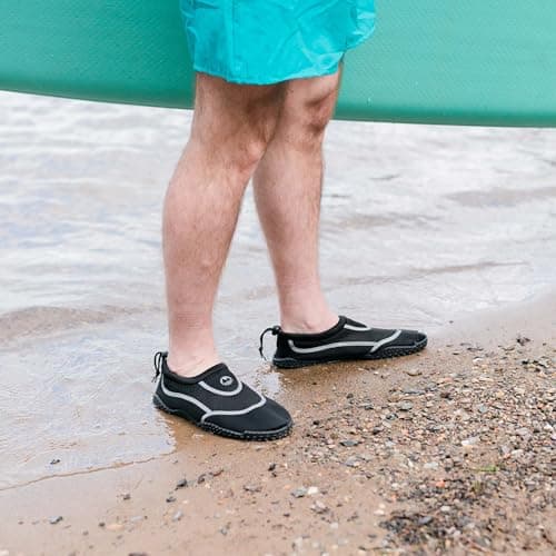 Lakeland Active Men’s Eden Water Shoes - Adjustable, Quick Drying & Breathable for Beach and Swimming - Black/Grey - 1 UK — view 3