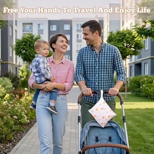 GSrenyu 3 Pcs Wet Bag Waterproof Wet Dry Bags, Reusable Nappy Bag Organiser — view 6