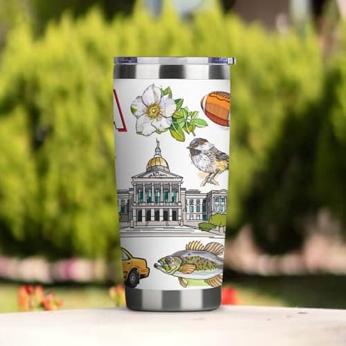 Pininerr City Travel Mug for City Lover,20oz Double Wall Tumbler Vacuum Insulated Stainless Steel Coffee Cups (Atlanta) — view 3