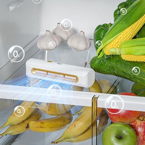 TYTOGE Fridge Deodorizer, Reusable Refrigerator Air Freshener Portable Odor Eliminating ABS Frost Protection USB Rechargeable for Car — view 3