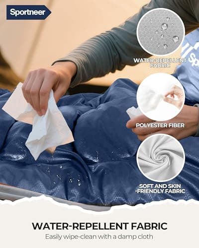 Sportneer Sleeping Bags for Adults - Kids Sleeping Bag 3-4 Season Lightweight Backpacking Sleeping Bag Cold Weather & Warm, Compact, Single Adult Girls Boys Camping Sleep Bag, 220×80cm, 2kg — view 6