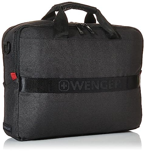 Wenger MX ECO Brief 16-Inch Laptop Bag – Recycled Materials, Padded Laptop Compartment, Spacious Organiser Pockets, Reinforced Handles, Padded Shoulder Strap, Professional Charcoal Design — view 4