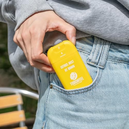 Power Mist Hand Sanitizer Spray, Scented Hydrating Hand Sanitizers Travel Size Refillable, Pocket Portable 3-Pack (Citrus mist at dawn) 0.93Fl Oz 460-Sprays Each — view 6